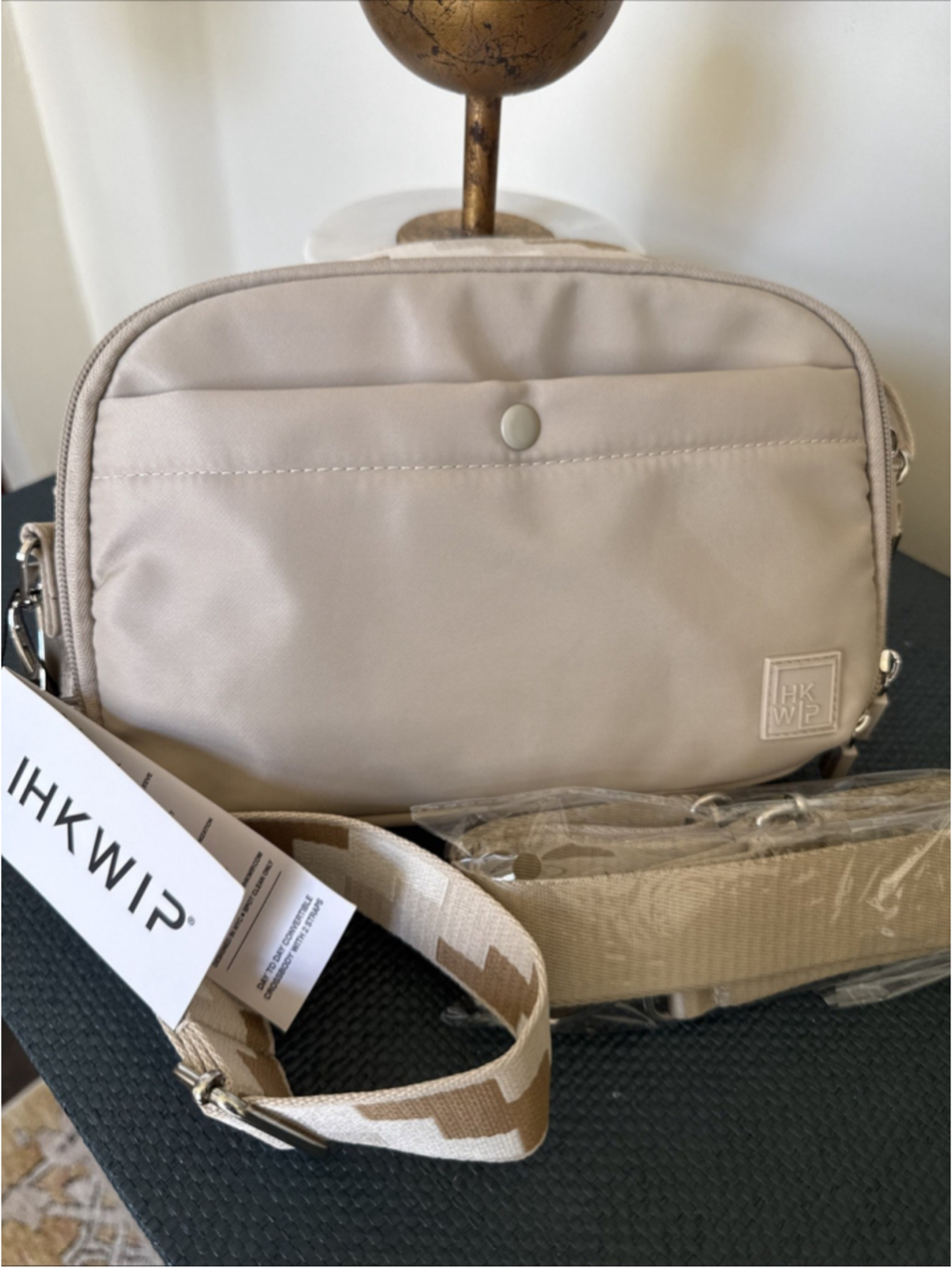 IHKWIP Day to Day Convertible Crossbody with Two Straps Bag Khaki Tan NWT